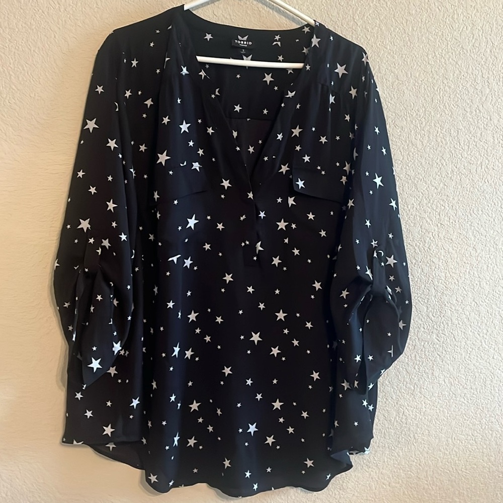 Torrid Harper Georgette blouse